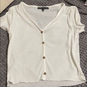 Brand new white t-short crop